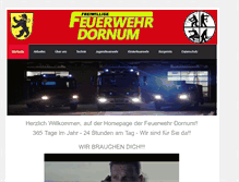 Tablet Screenshot of feuerwehr-dornum.de